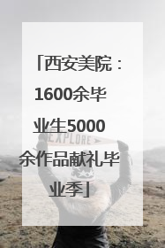西安美院：1600余毕业生5000余作品献礼毕业季